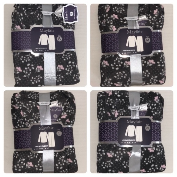 LAST TWO Mayfair 2 Piece Micro Fleece Pajamas - Picture 4 of 13